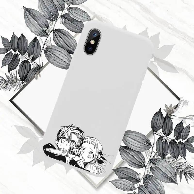 

Hanako Kun Phone Case White Candy Color for iPhone 11 12 mini pro XS MAX 8 7 6 6S Plus X SE 2020 XR