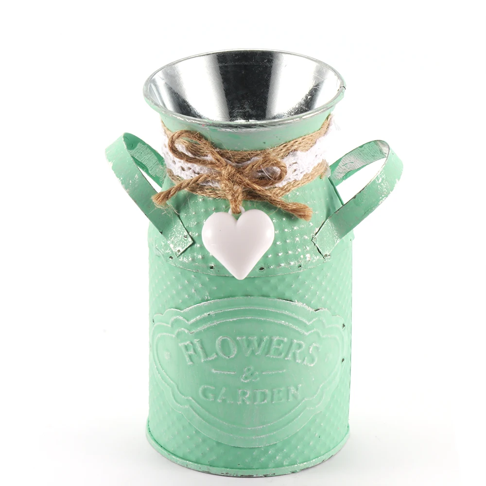 Цилиндрический цветочный горшок для гостиной кашпо Дамское пасторальное