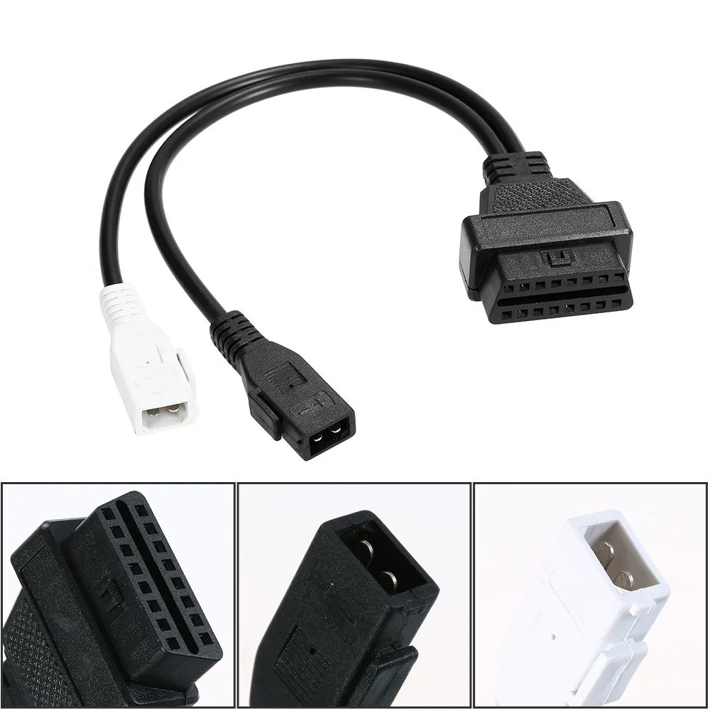 OBDII сплиттер удлинитель Женский адаптер 2 Pin к 16 кабель 30 см Замена для
