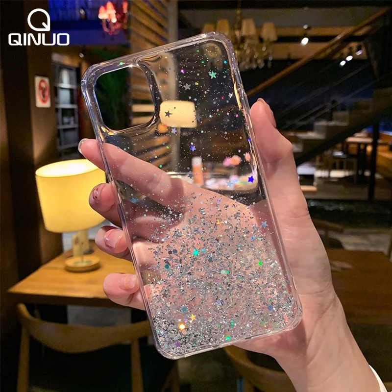 Лак Блеск Bling луна звезды планета чехол для телефона для iphone 11 11Pro Max XS Max XR X 6S 6 7 8 Plus задняя крышка Чехлы с принтом из мультфильма