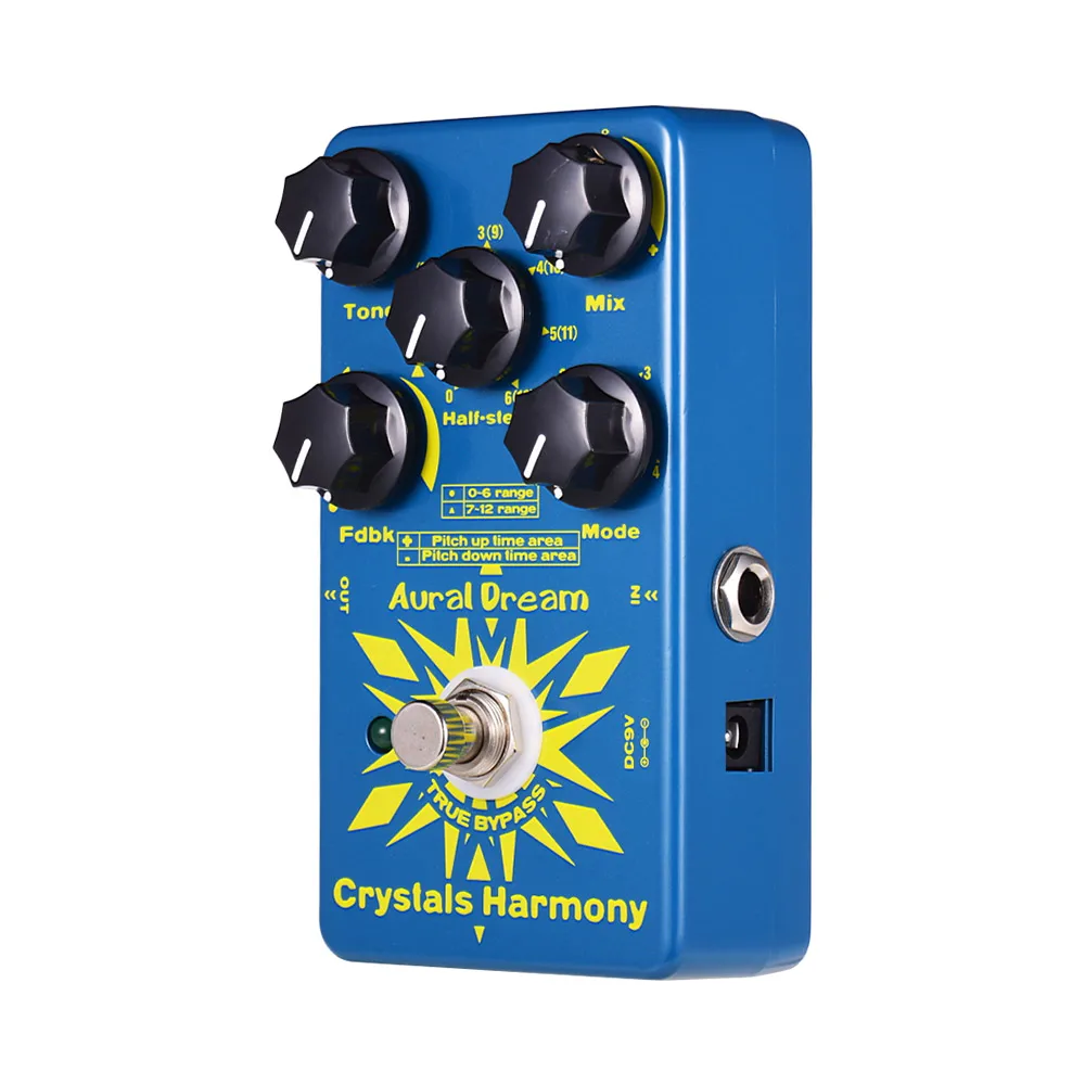 Слуховой мечта кристаллы Harmony цифровой гитарная педаль создания с украшением в