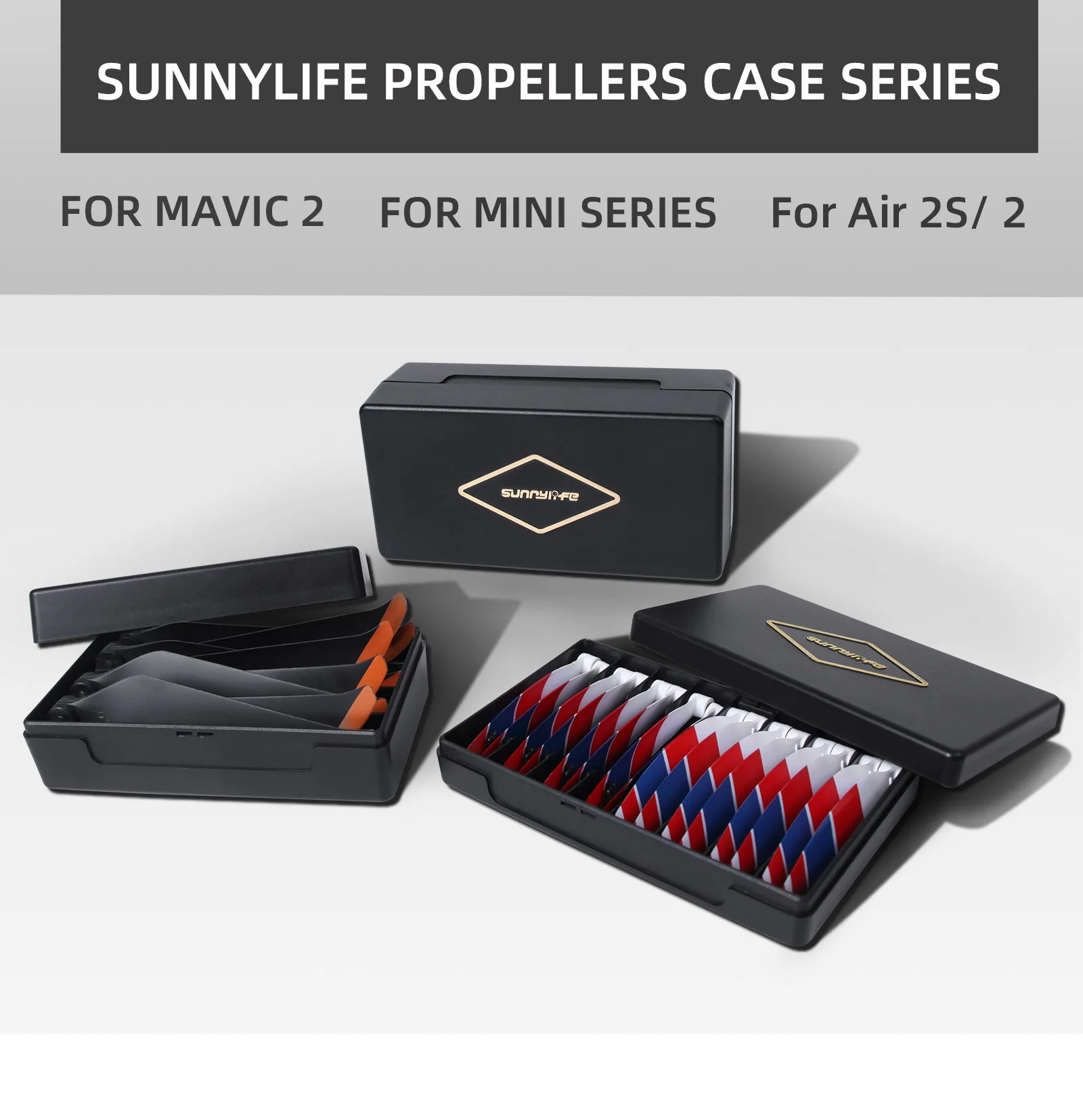

Коробка для хранения пропеллеров, портативные аксессуары, амортизирующий противоударный пылезащитный чехол для Mavic 2/Mini SE/Air 2S