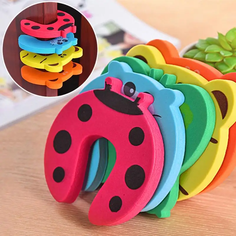 Door Stopper Soft Foam Cartoon Doorknob Wall Protection Shockproof Stop Drop Safety Handle For Baby Children | Обустройство дома