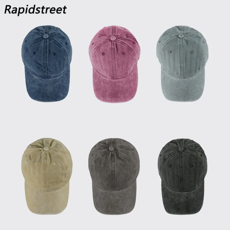 

Hip Hop Adjustable Cap 2021 Men Streetwear Vintage Retro Plain Baseball Caps Snapback Dad Caps Women Fitted Hat Fashion Harajuku