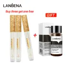 LANBENA Сыворотка для роста ресниц купить 3 получить 1 подарок 7 день усилитель ресниц 3 шт + быстрая мощная Сыворотка для роста волос 20 мл