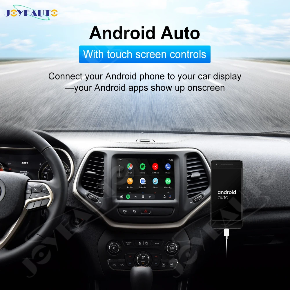Беспроводной модуль JoyeAuto для Jeep Grand Cherokee XJ KL Wrangler Compass Commander Apple Carplay Android