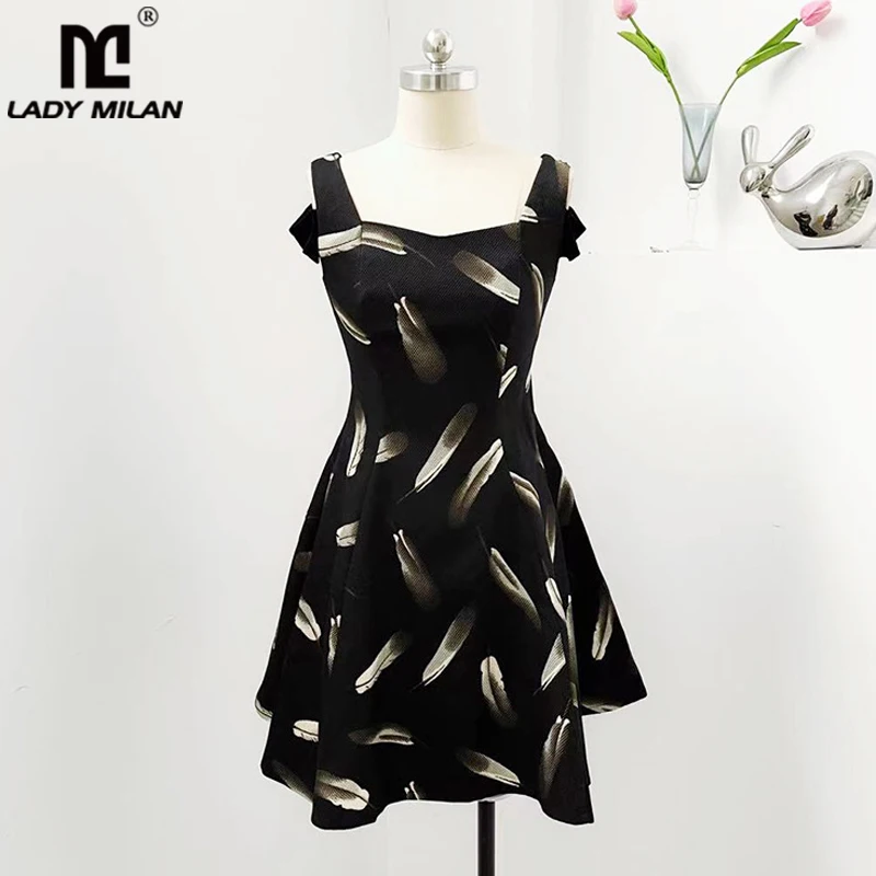 

Женские модельные платья с вырезом лодочкой, привлекательное модное ТРАПЕЦИЕВИДНОЕ короткое платье с открытыми плечами и принтом, платья