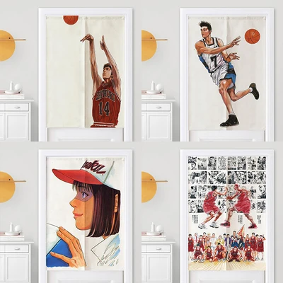 Slamdunk 88641 модные аниме занавески на дверь украшения для дома Мультяшные половина