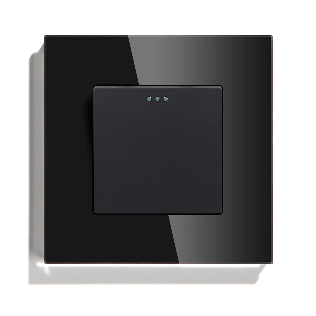 Bseed  кнопочный переключатель 1 gang черный/белый/золотой