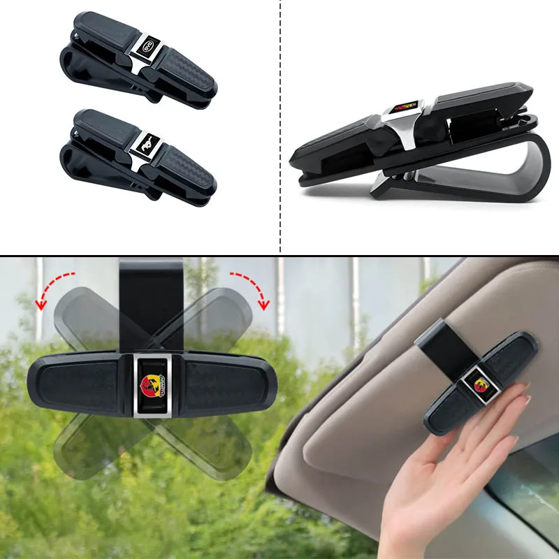 

1pc Set of Car Universal Sun Visor Black Glasses Card Holder for Haval jolion h6 2020 2021 h2 h3 Car accessories car decoration
