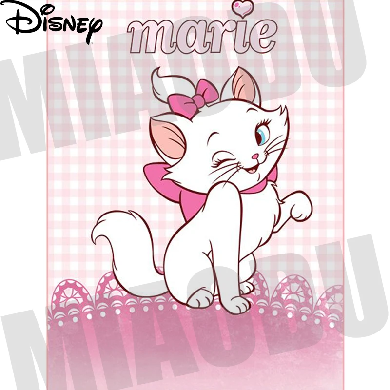 

Disney Cartoon Pink Marie Cat DIY 5D Diamond Painting Cross Stitch Embroidery Full Diamond Mosaic Wall Decor Child Birthday Gift
