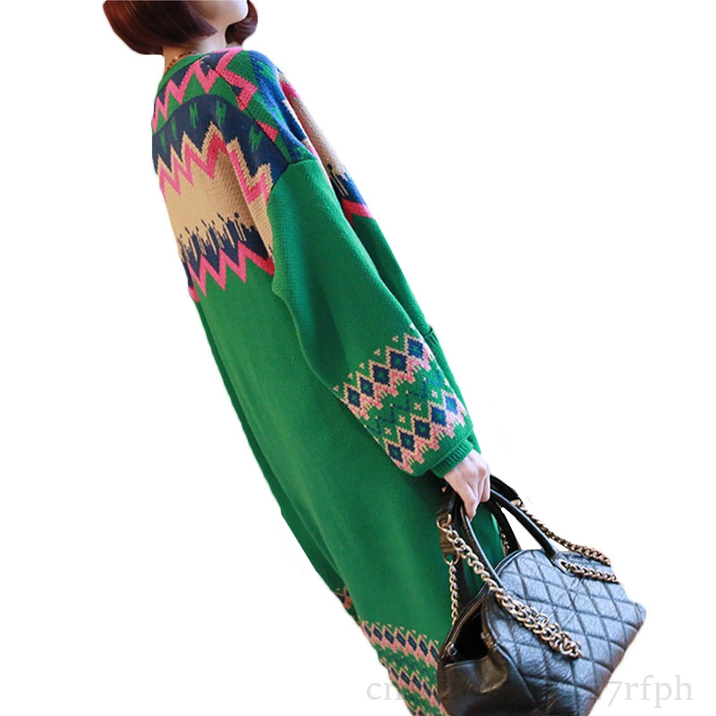 

Long Knitted Cardigan Sweater Women 2020 New Spring Autumn Long Sleeve Plus Size Stitching Sweater Cardigans Female Jacket Tops