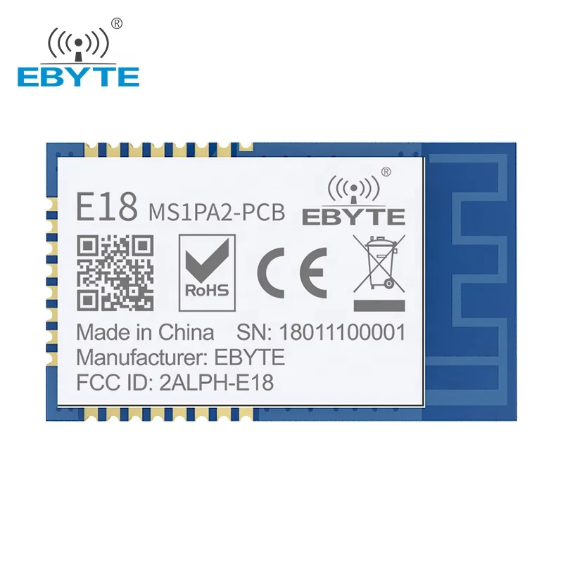 E18-MS1PA2-PCB Zigbee IO CC2530 PA 2.4Ghz 100mW PCB Antenna IoT Uhf Wireless Transceiver Transmitter and Receiver RF Module