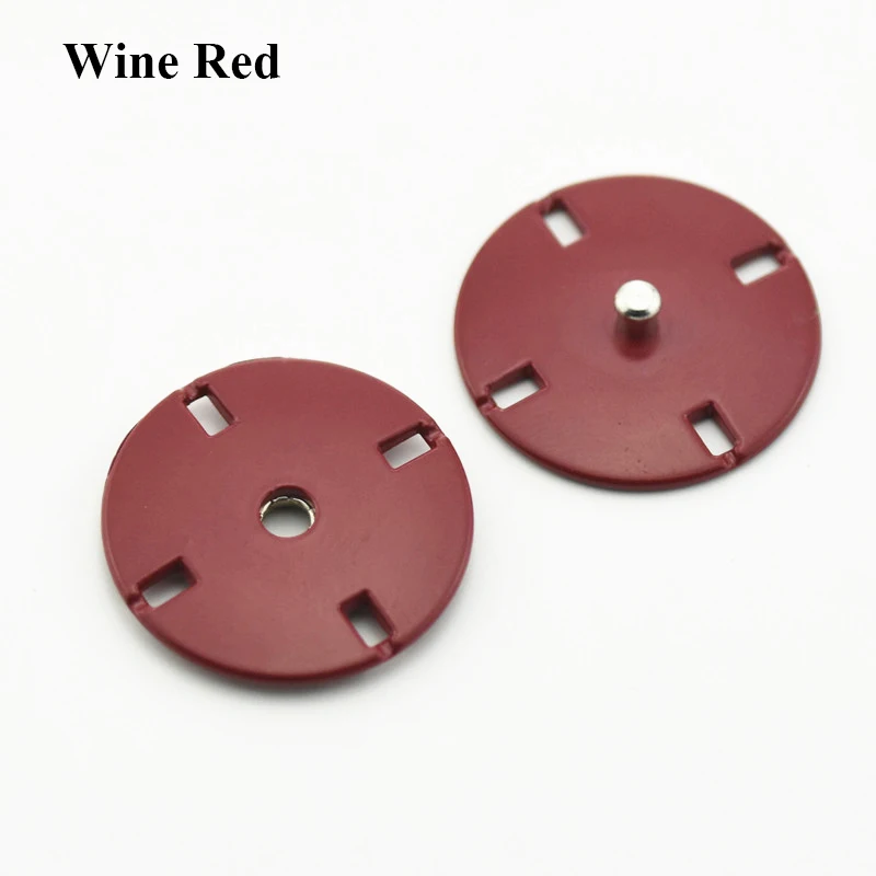 Wine Red 5 шт. 10-25 мм круглые металлические кнопки золотого цвета для одежды DIY пуговицы для одежды аксессуары для шитья одежды - Цвет: Wine Red