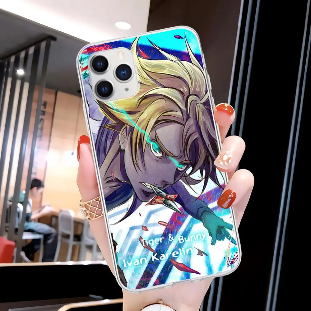 

Big Promotion Tiger & Bunny Transparent Phone Case Clear Cover For Iphone 11 12 Pro Max 5s 6s 7 8 Plus X Xr Xs Max Se 2020