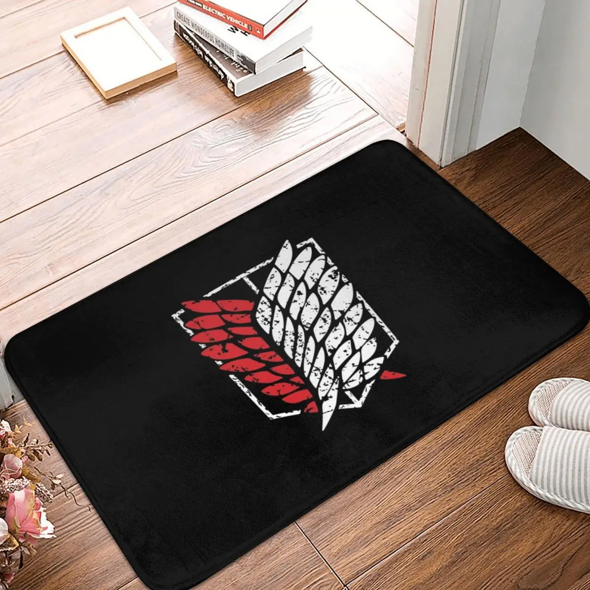 Titan Shingeki Doormat Carpet Mat Rug Polyester PVC Anti-slip Floor Decor Bath Bathroom Kitchen Bedroom 40x60