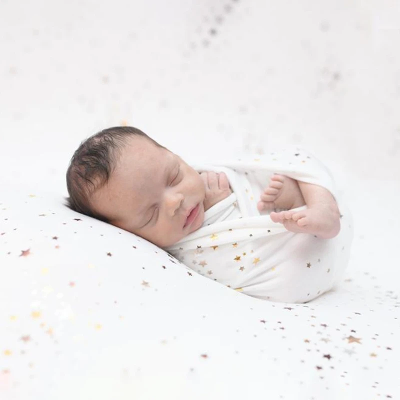 

Newborn Photography Props Blanket Baby Swaddling Starry Wrap Sleeping Bag Backdrop Infants Photo Shooting Accessories