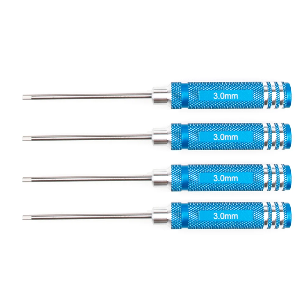 

4pcs/set 1.5mm 2.0mm 2.5mm 3.0mm Allen Hex Screw Driver Tools Kit Set M1.5/M2.0/M2.5/M3.0 for RC Helicopter/Car Screw driver