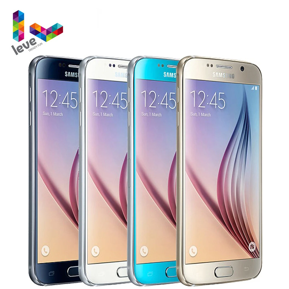 Оригинальный разблокированный смартфон Samsung Galaxy S6 G920F G920A мобильный телефон 5 1