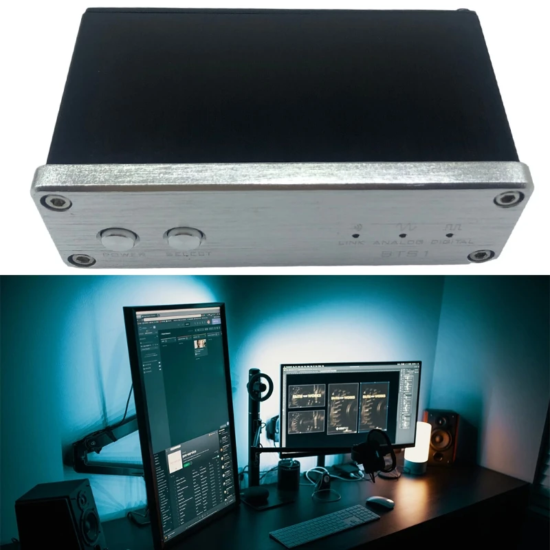 

D57C Wireless Bluetooth Stereo Receiver DAC Adapter Digital to Analog Converter APTX Coaxial /Optical Output