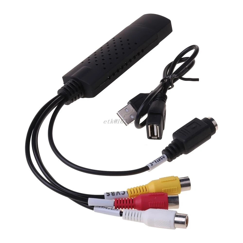 Новая карта видеозахвата USB 2 0 адаптер для видеозаписи ТВ DVD VHS DVR конвертер ПК CC