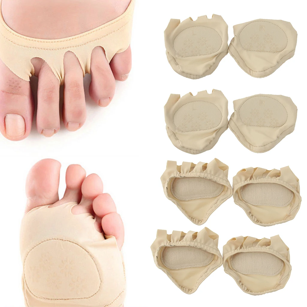 

4 Pairs Metatarsal Pad Set Gel Foot Cushions Ball Foot Cushion Pads for Bunion Forefoot Cushioning Relief