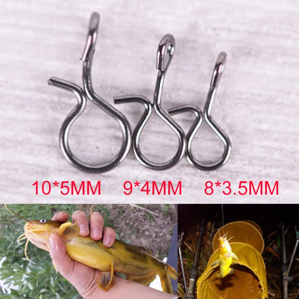 

20/30/50Pcs to chooose Black Color Fly Fishing Snap Quick Change for Hook & Lures S/M/L