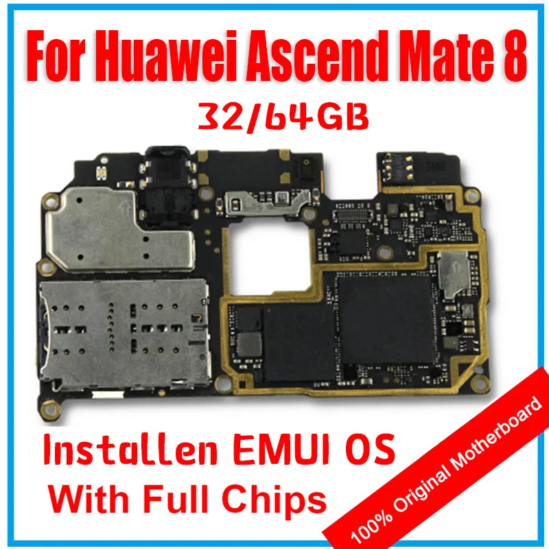 100% разблокированная материнская плата для HUAWEI Ascend Mate 8 с чипами системой