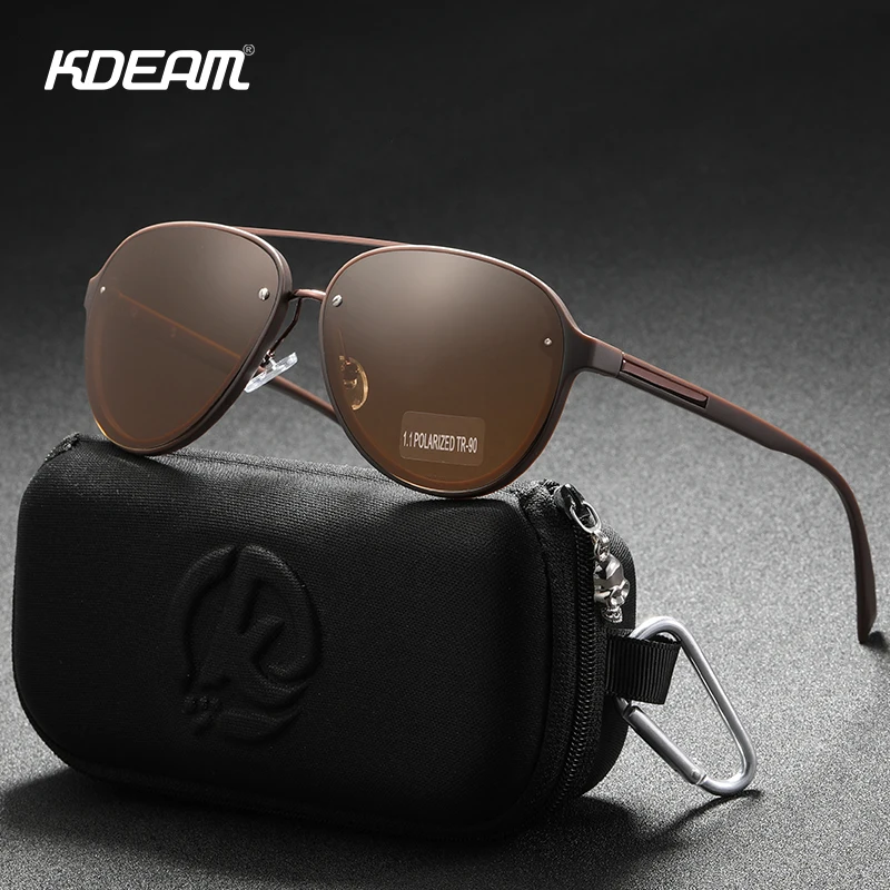 Мужские и женские ульсветильник кие очки KDEAM черные поляризационные