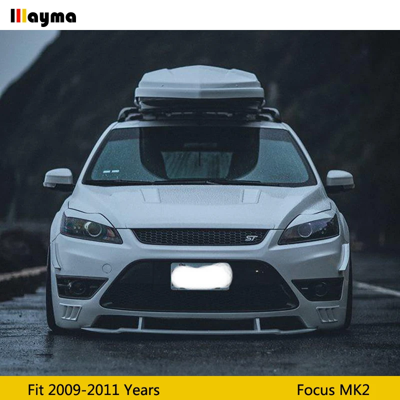 Декоративные Чехлы для передних фар Ford Focus 2009 - 2011 из углеродного волокна MK2