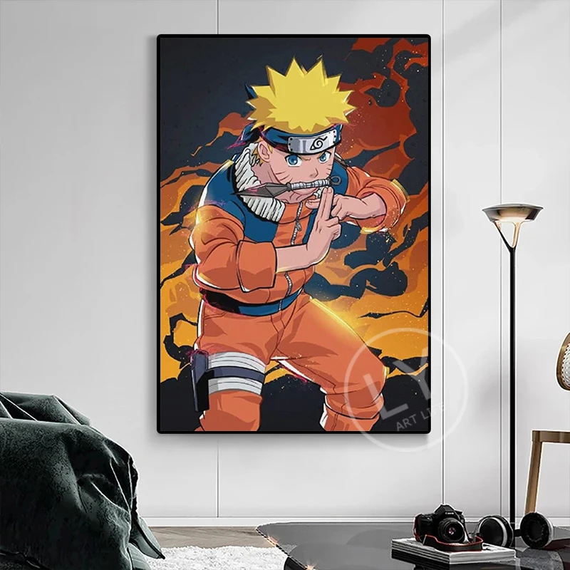 

Naruto Anime Poster Vintage Posters Teen Room Wall Decoration Anime Canvas Paintings for Living Room Art Picture Mural