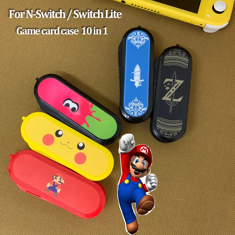 Новейший держатель для карт памяти 10 в 1 игр Micro SD чехол Nintendo Switch NS Lite хранение