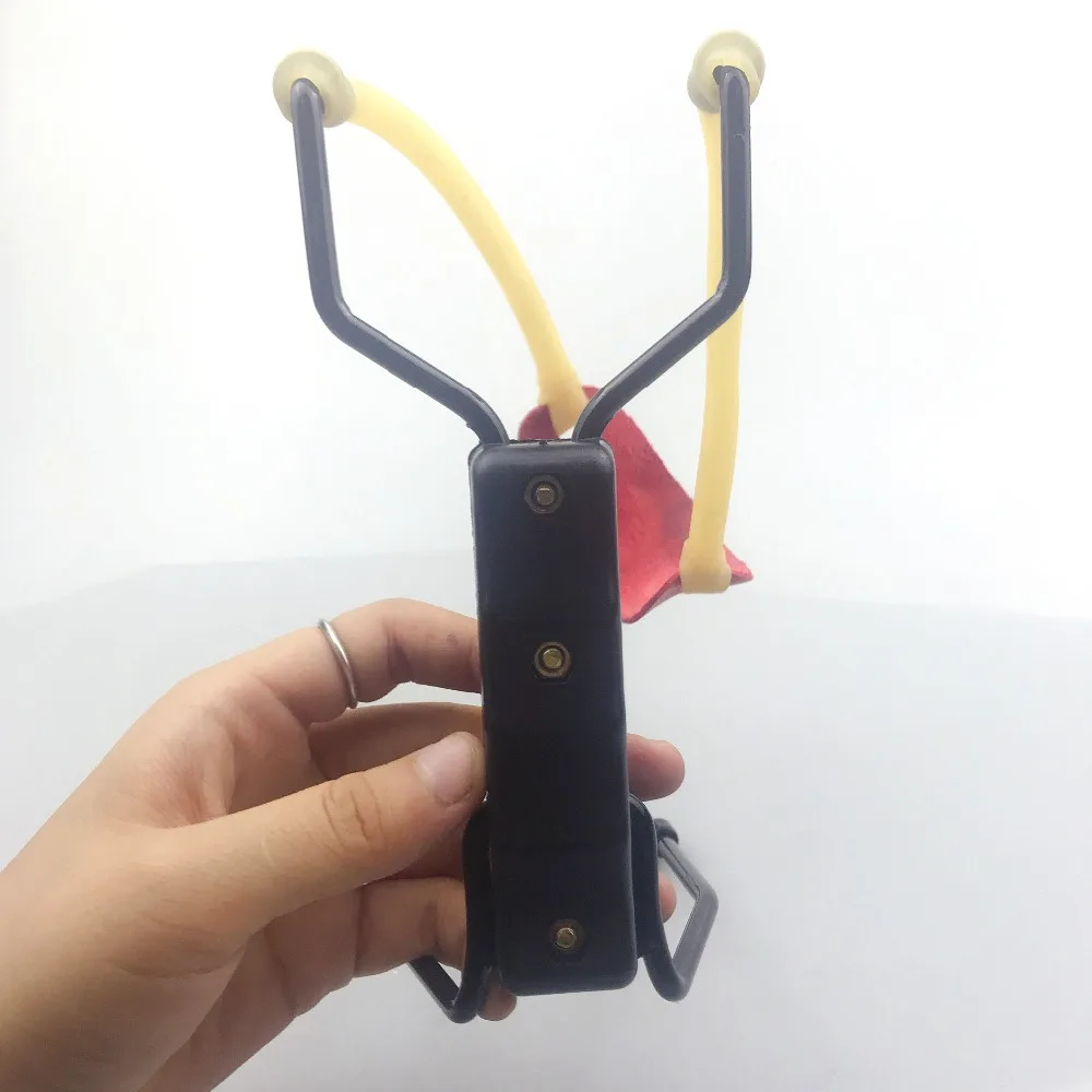 Мощная Рогатка в стиле милитари с поддержкой запястья Латексная лента наружная охотничья из алюминиевого