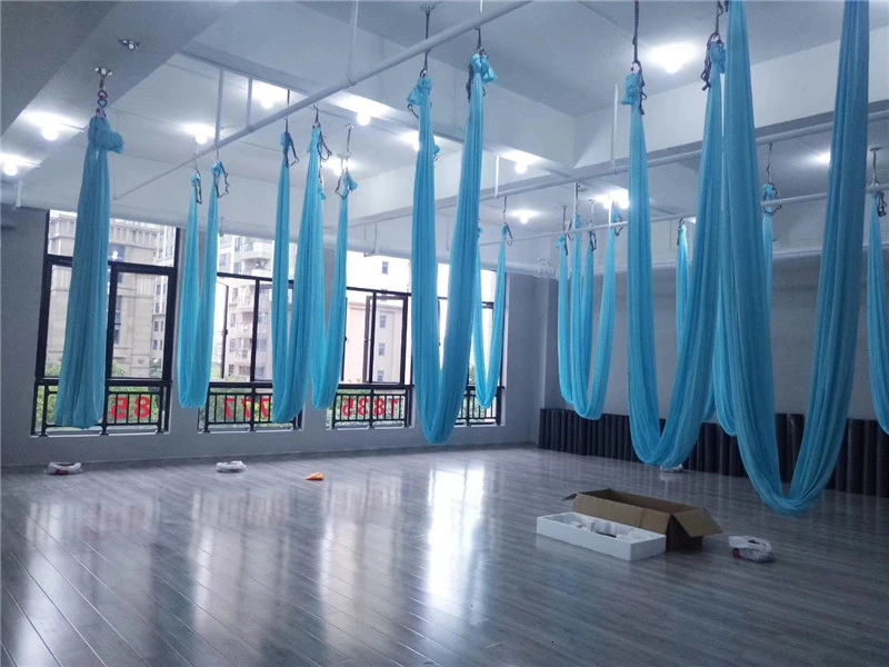 XC высокопрочный Красочный Воздушный Гамак для йоги 5 м x 2,8 м Антигравитационные пояса для йоги для упражнений Йога Топ воздуха Йога гамак качели кровать