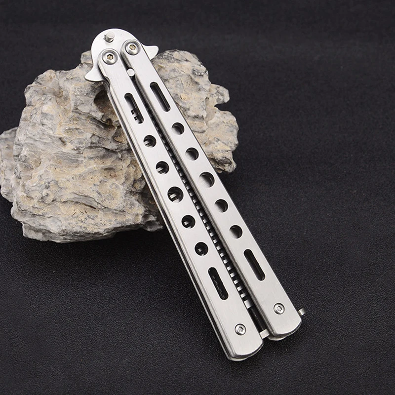 Гребень с бабочкой из нержавеющей стали складной Сталь обучение гребень