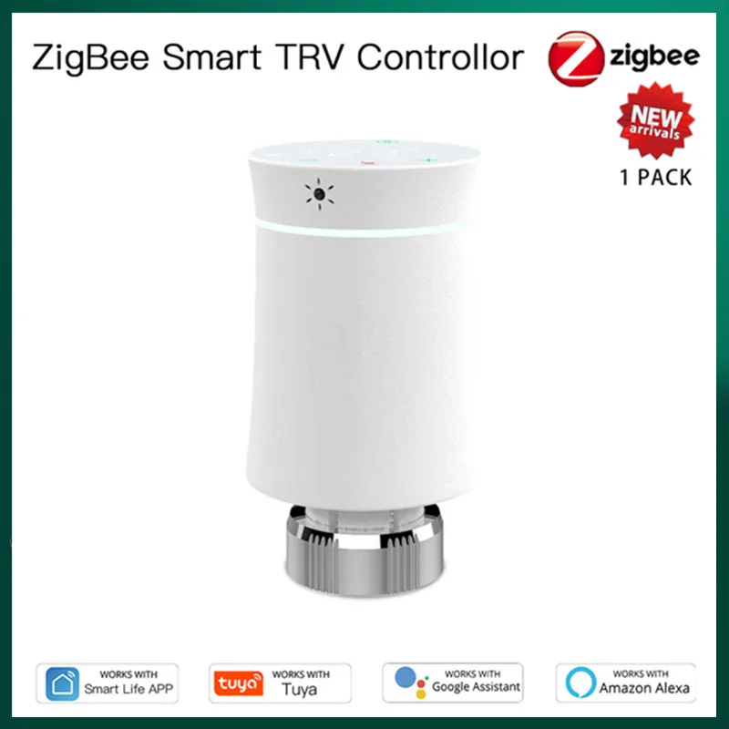 

ZigBee Wifi Smart TRV Radiator Actuator Thermostatic Radiator Valve Tuya Temperature Controller Voice Remote Control Google Home