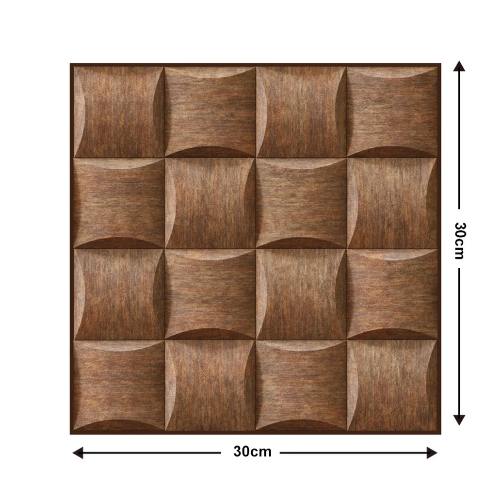 10 шт/20 шт Имитация древесины 3D Настенная Наклейка плитка самоклеящаяся