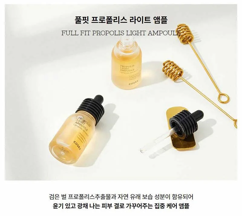 

COSRX Full Fit Propolis Light Ampoule 40ml Moisturizing Brighten Serum Anti-wrinkle Freckle Removing Original Korean cosmetics