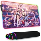 Коврик для мыши со светодиодной подсветкой, с Rgb-подсветкой, для девочек