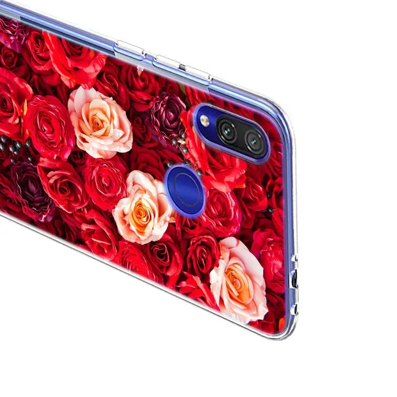 

Pretty roses flower For Xiaomi Redmi 10X 9I 9C 9A 9 GO K30 Ultra K20 8A 8 7A 7 S2 6 Pro 5G Bright Soft Phone Case