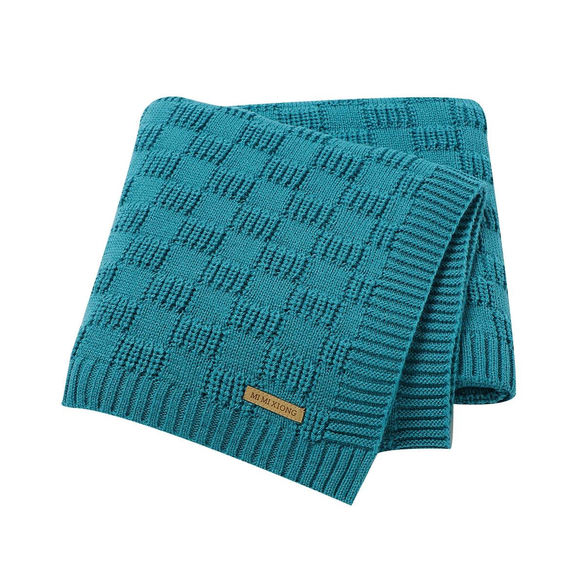 

Baby Blankets Super Soft Newborn Infant Bebes Stroller Crib Quilts 100*80cm Solid Knitted Toddler Kids Boys Girls Sleeping Cover