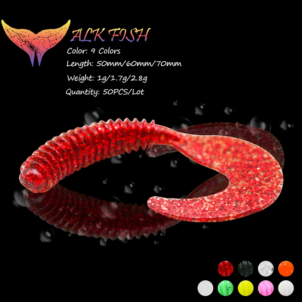 

WALK FISH 50 шт./лот 50 мм/60 мм/70 мм, светящиеся мягкие рыболовные приманки, силиконовая плавающая приманка, кренкбейт, мягкие приманки, искусственн...