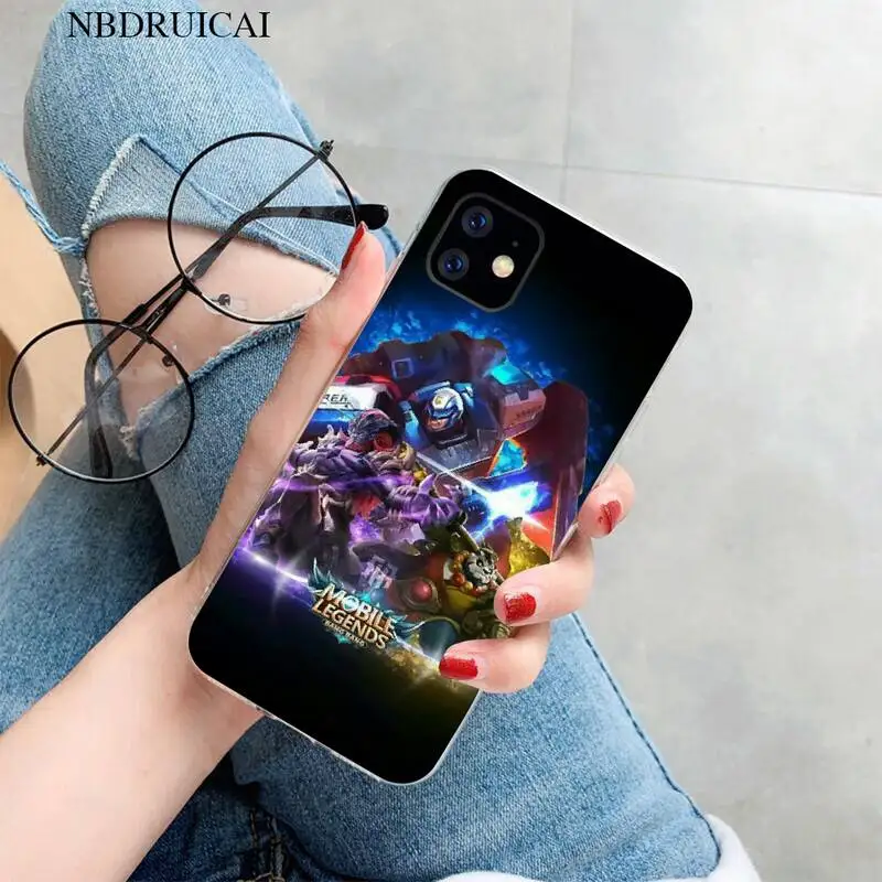 nbdruicai mobile legends customer high quality phone case for iphone 11 pro xs max 8 7 6 6s plus x 5s se xr cover free global shipping
