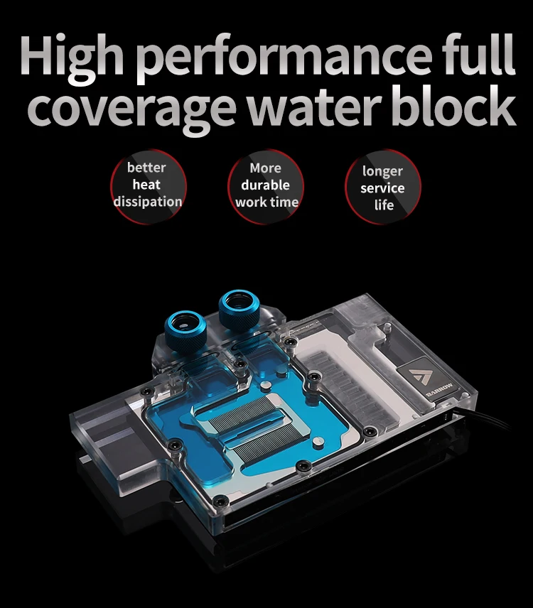 Курган водяной блок использовать для ZOTAC RTX2070 8GD6 мини OC/RTX2060 AMP/2060 супер мини/полное покрытие GPU Блок поддержка A-RGB 3PIN