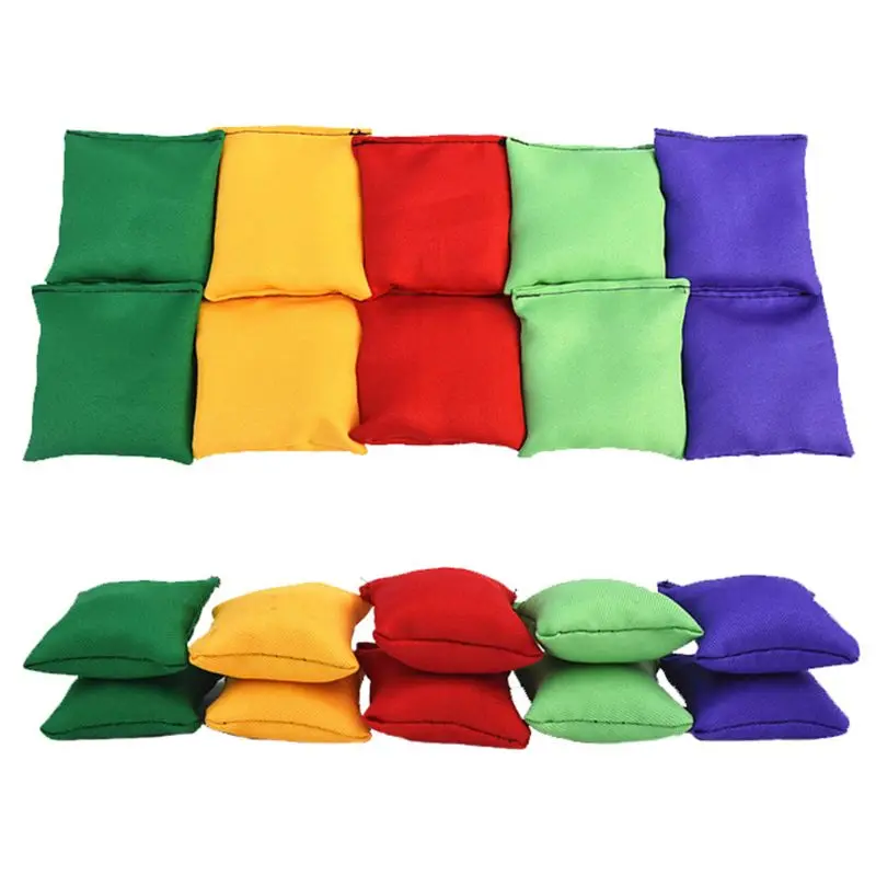 

2pcs Nylon Bean Bags Fun Sports Outdoor Family Games Bean Bag Toss Carnival Toy L41D