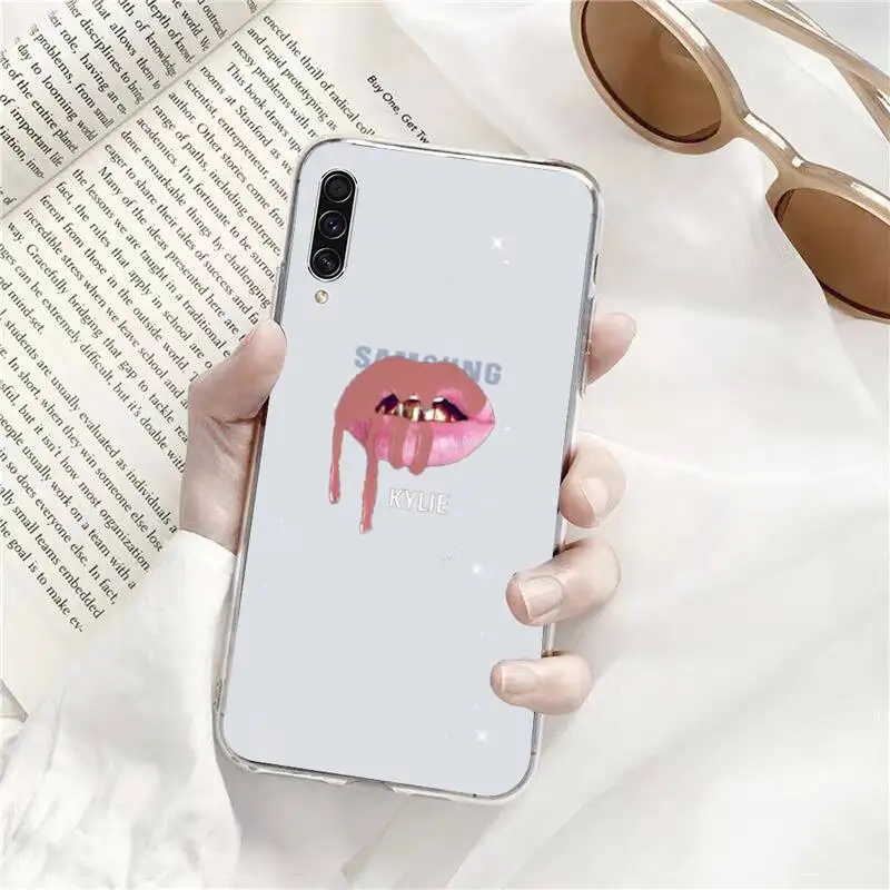 

Kylie Jenner Lips Kiss Phone Case Transparent for Samsung s9 s10 s20 Huawei honor P20 P30 P40 xiaomi note mi 8 9 pro lite plus