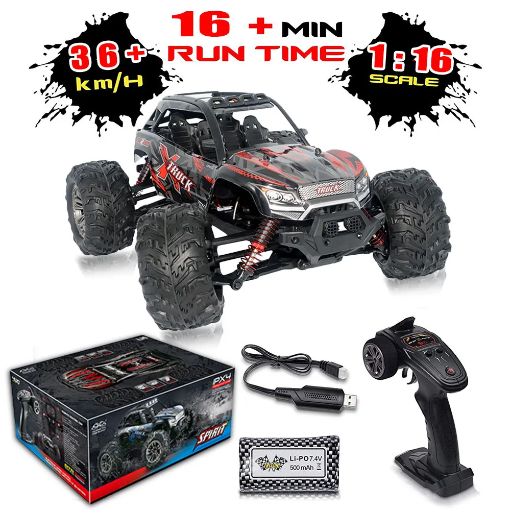 Pokich RC 1: 16 внедорожный Радиоуправляемый автомобиль 4WD 2 4 ГГц высокоскоростной