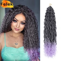curly braids loose water wave braiding hair extensions afro curl ombre synthetic natural blonde crochet braids for black women