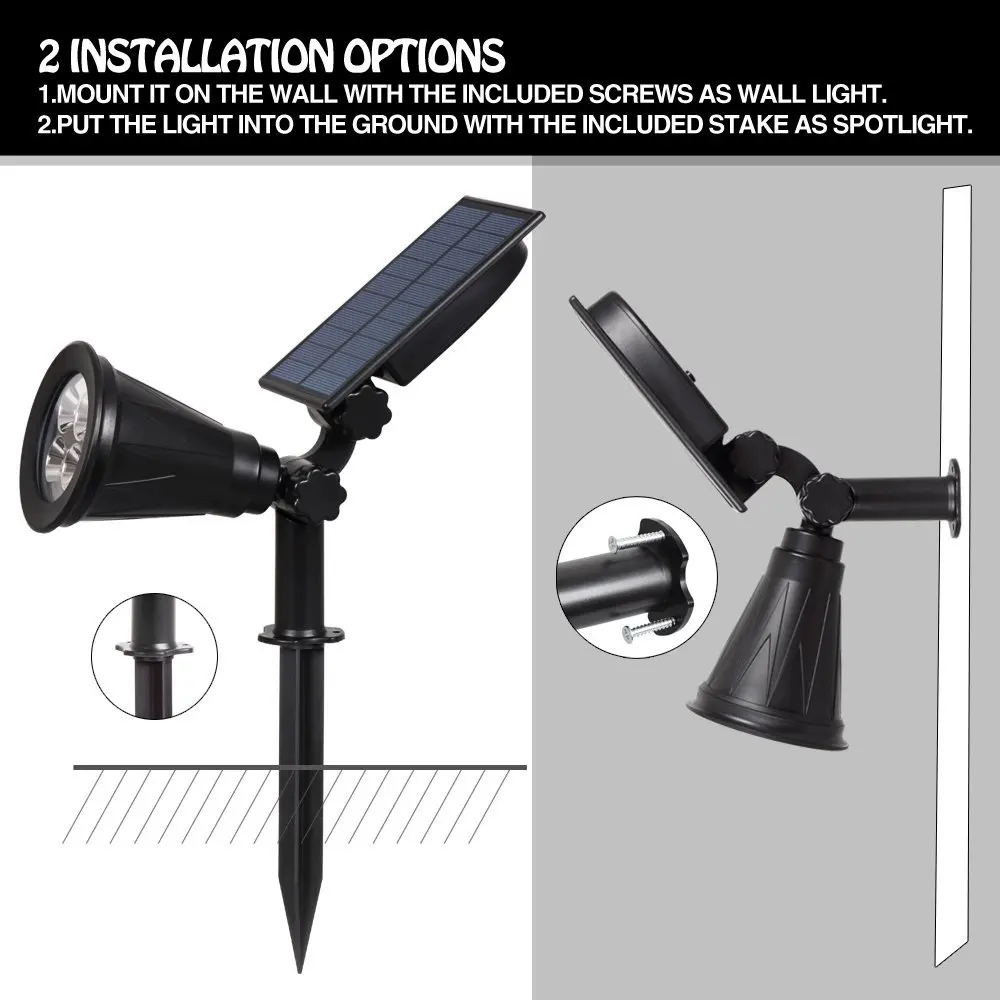 T SUN 4LED Зеленый цвет солнечный светильник наружное украшение Солнечный садовый s