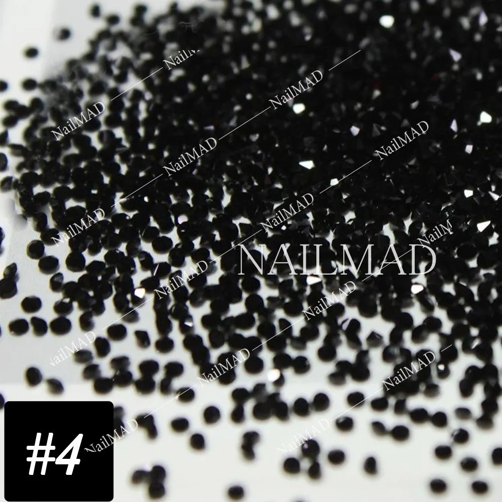 1400 шт./пакет 1 2 мм Стразы с цирконом микро конические мини для дизайна ногтей